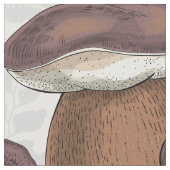 野生のキノコ ファブリック (クローズアップ)