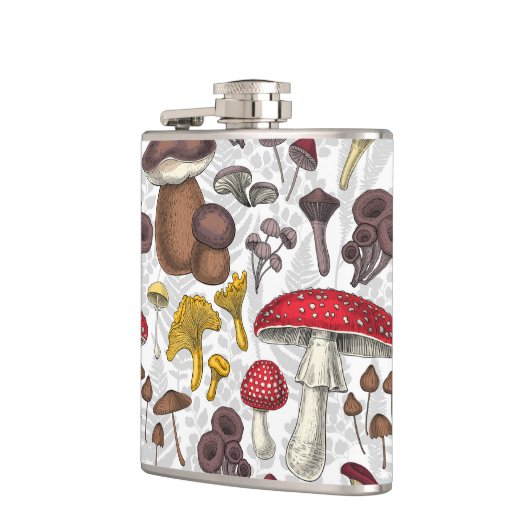 野生のキノコ フラスク (左)