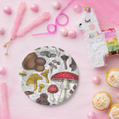 野生のキノコ ペーパープレート (パーティー)