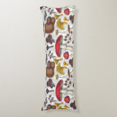 野生のキノコ ボディピロー (正面縦)