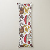 野生のキノコ ボディピロー (裏面 (縦))