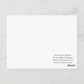 野生のキノコ ポストカード (裏面)