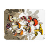 野生のキノコ マグネット (横)