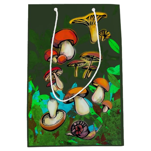 野生のキノコ ミディアムペーパーバッグ (正面)