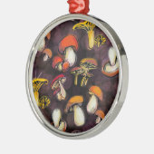 野生のキノコ メタルオーナメント (左)