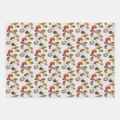 野生のキノコ ラッピングペーパーシート (正面3)