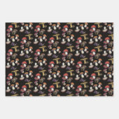 野生のキノコ ラッピングペーパーシート (正面2)