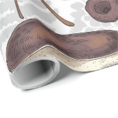 野生のキノコ ラッピングペーパー (ロールコーナー)