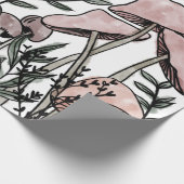 野生のキノコ ラッピングペーパー (角)