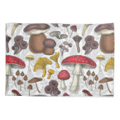 野生のキノコ 枕カバー (裏面)