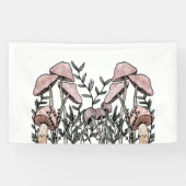 野生のキノコ 横断幕 (横)