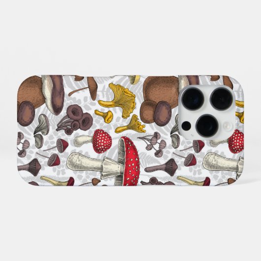 野生のキノコ iPhoneケース (裏面横)