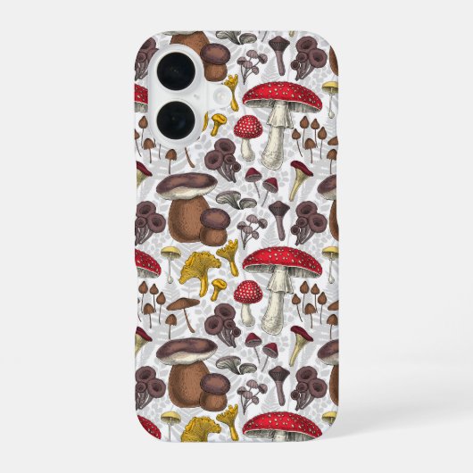 野生のキノコ iPhone 16ケース (裏面)