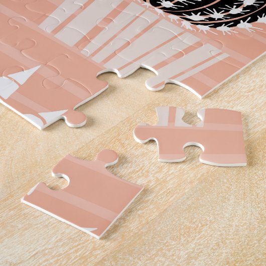 野生のキャクカラフルツ:水彩パターン ジグソーパズル (側面)