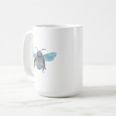 野生のキリギリスハチの飛行 コーヒーマグカップ (正面左)