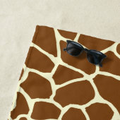 野生のキリンパターンアニマルプリント ビーチタオル (インサイチュ)