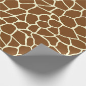 野生のキリンパターンアニマルプリント ラッピングペーパー (角)