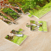 野生のキリン – アフリカの野生動物 ジグソーパズル (側面)