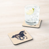 野生のギャロピングピントアメリカ絵を描馬馬 コースター (右側)