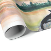 野生のクジラの無光沢の包装紙、xの30 6つのft ラッピングペーパー (ロールコーナー)