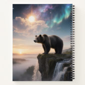 野生のクマのカスタマイズ ノートブック (裏面)