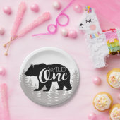 野生のクマ |フォレスト |最初の誕生日 ペーパープレート (パーティー)