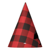 野生のクマ |フランネルファースト誕生日 パーティーハット (左)