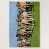 野生のグルロ色のダルメウマかわいい仲間のゲーム ジグソーパズル (縦)