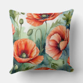 野生のケシ クッション (裏面)