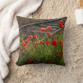 野生のケシ クッション (ブランケット)