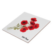 野生のケシ タイル (側面)