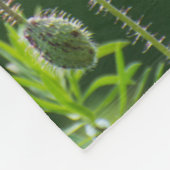 野生のケシ フリースブランケット (角)