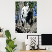 野生のコウノトリ ポスター (ホームオフィス)