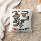 野生のコートコヨーテのアルファ クッション (ブランケット)