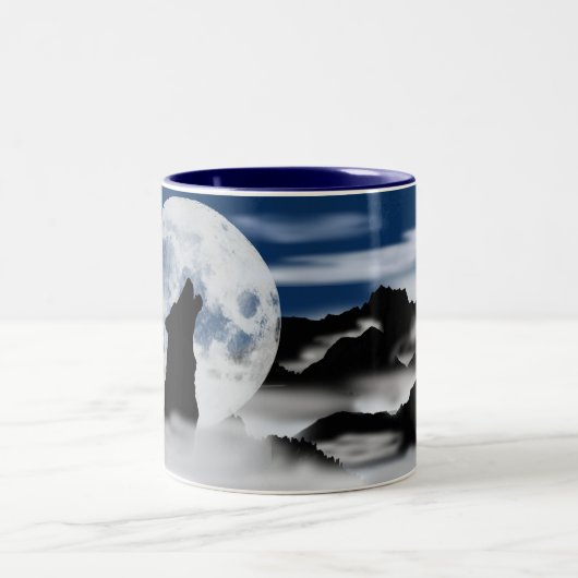 野生のコーヒー・マグの呼出し ツートーンマグカップ (中央)