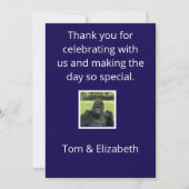 野生のゴリラの誕生日バッシュ サンキューカード (裏面)