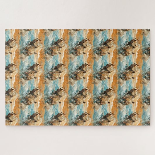 野生のサイのオデッセイは痛みを伴わない ジグソーパズル (横)