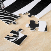 野生のサイドのシマウマの抱擁の歩行 ジグソーパズル (側面)