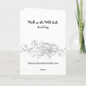 野生のサイドの歩行はジェイをごしごし洗います カード (裏面)