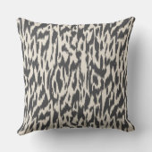 野生のサイド黒い及びクリーム色 クッション (裏面)