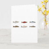 野生のサケ カード (黄色い花)