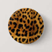 野生のサファリの動物のチータのガーリーなヒョウのプリント 缶バッジ (正面)
