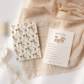 野生のサファリの動物の赤ちゃんシャワーの願いベビー エンクロージャーカード