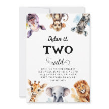 野生のサファリの動物2歳の誕生日