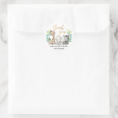 野生のサファリジャングルパーティー動物ありがとうクラシック ラウンドシール (バッグ)