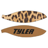 野生のサファリファッションヒョウ印刷名前をカスタムする バスケットボール (パネル)