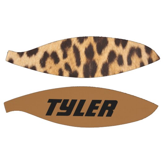 野生のサファリファッションヒョウ印刷名前をカスタムする バスケットボール (パネル)