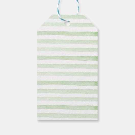 野生のサファリ動物ありがとう ギフトタグ (裏面)