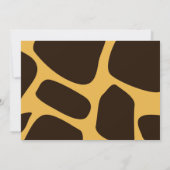 野生のサファリ動物たちが1歳の誕生日を迎える 招待状 (裏面)