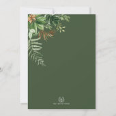 野生のサファリ動物と一緒に3歳の誕生日を祝おう 招待状 (裏面)